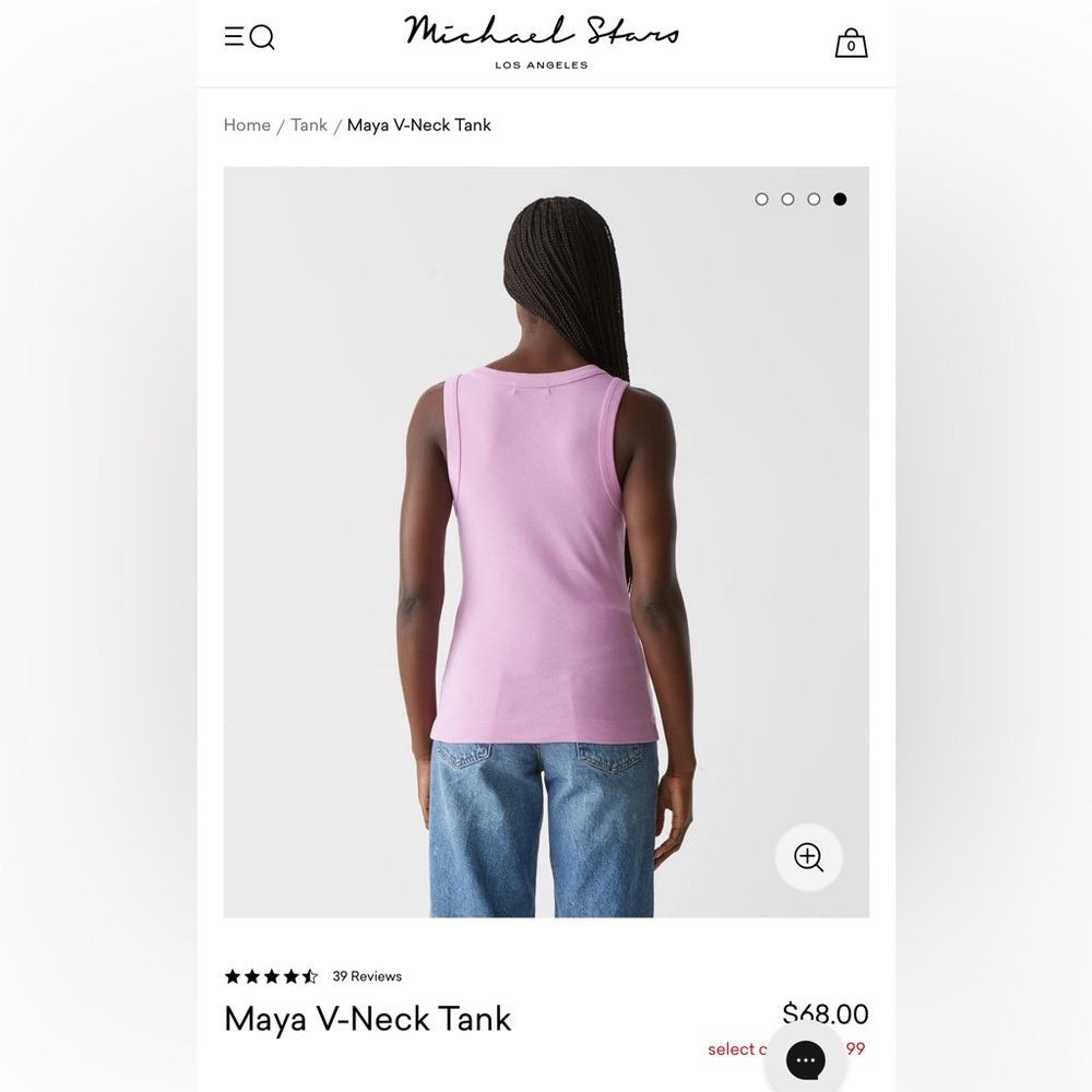 NWT! Michael Stars Tank Top, Size Medium - Picture 6 of 7